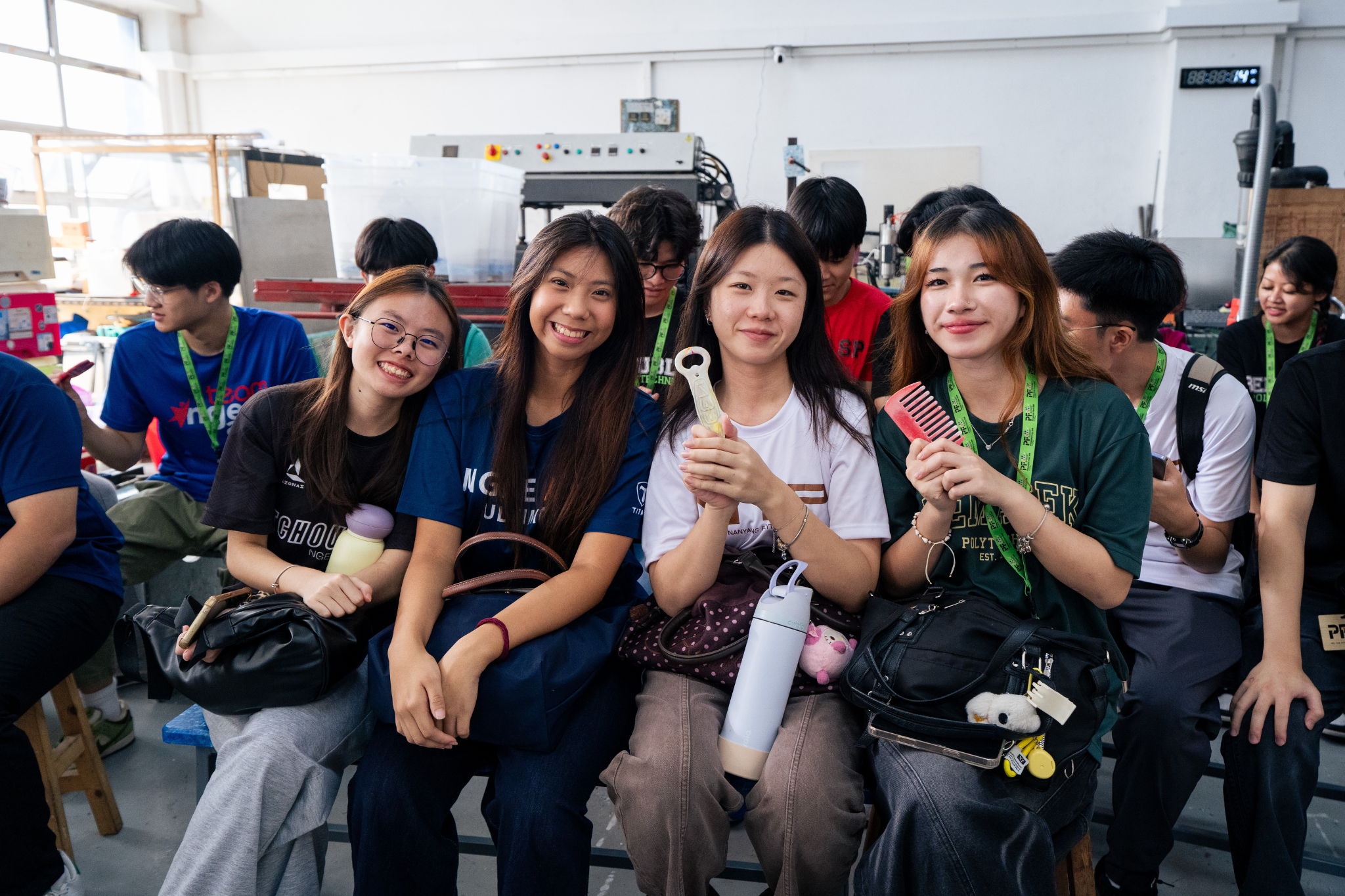 Student delegates attend a Learning Journey at Cloop.